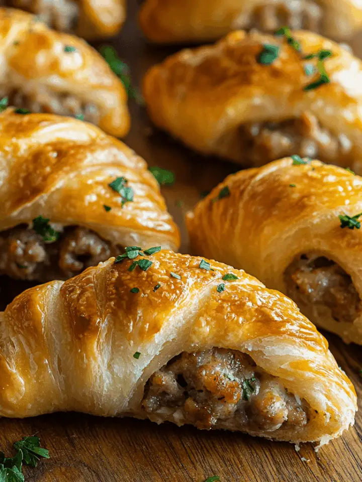Sausage Cream Cheese Crescents 1 Sausage Cream Cheese Crescents