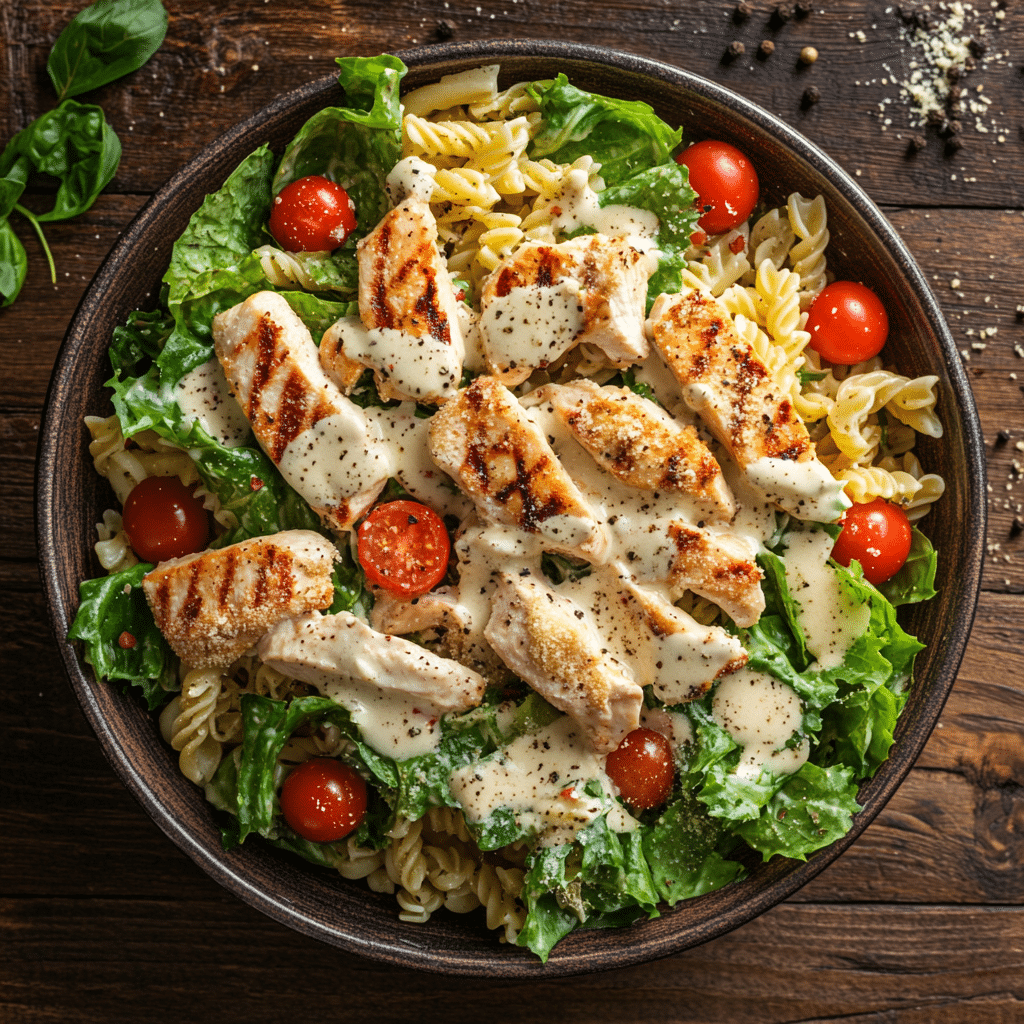 Chicken Caesar Pasta Salad 1 Chicken Caesar Pasta Salad