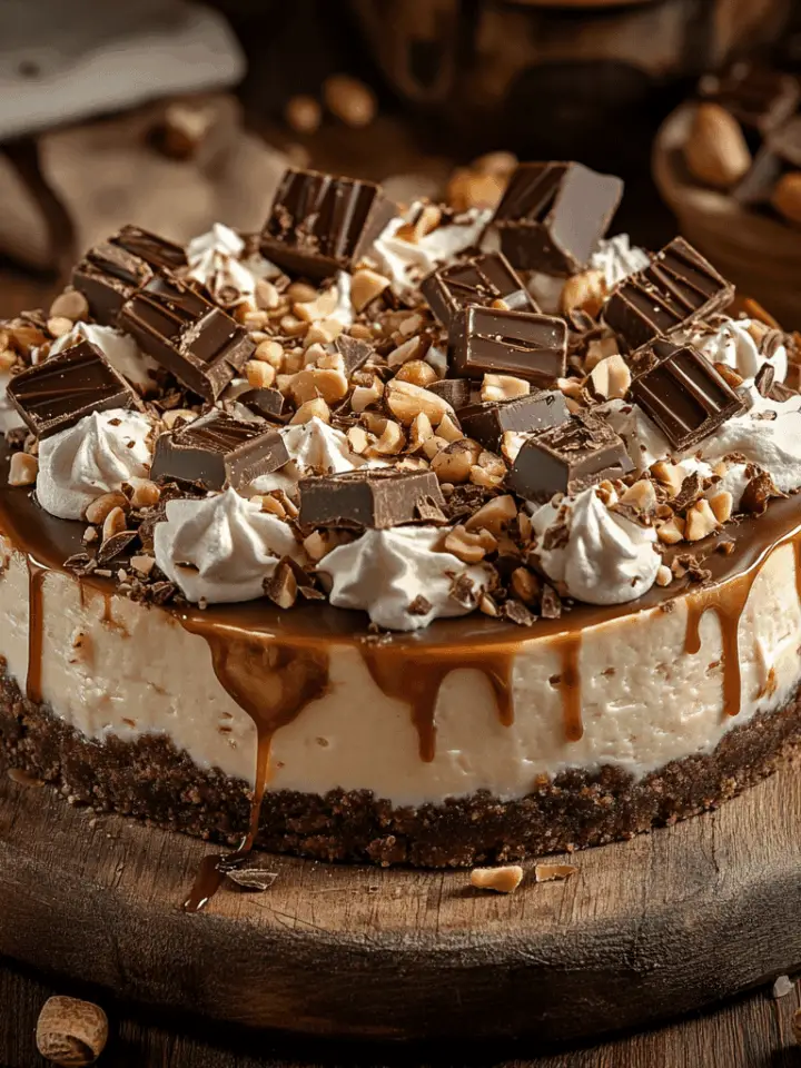 Snickers Cheesecake 1 Snickers Cheesecake