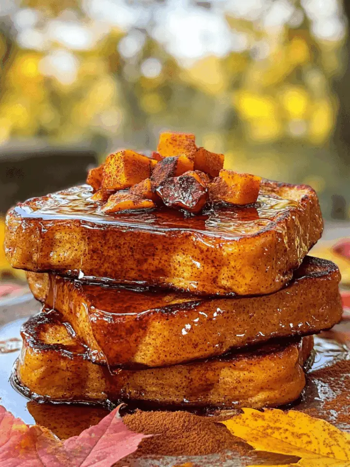 Pumpkin Pie French Toast 1 Pumpkin Pie French Toast with Homemade Pumpkin Syrup