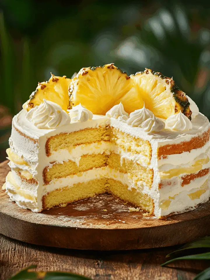 Hawaiian Pineapple Cake 1 Hawaiian Pineapple Cake