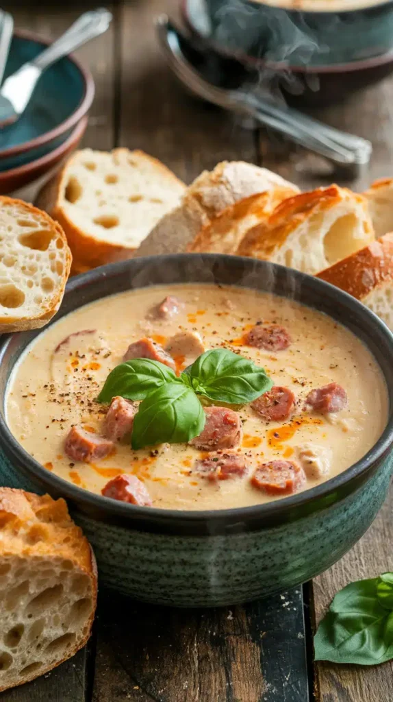 Creamy Parmesan Italian Sausage Soup 4 MjK9Vz1hRQaG1r9tryRXNg