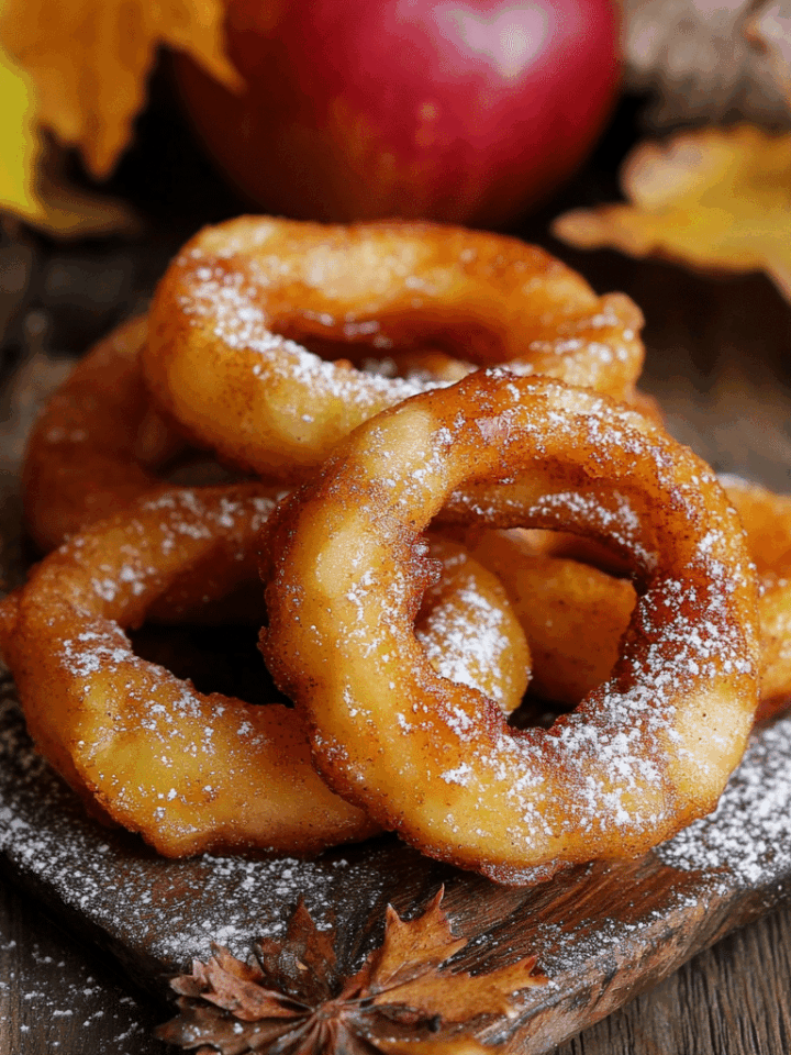 fried cinnamon apple rings
