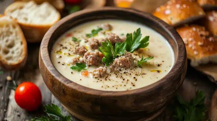 Creamy Parmesan Italian Sausage Soup 1 Creamy Parmesan Italian Sausage Soup