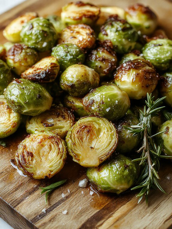 crispy roasted brussels sprouts
