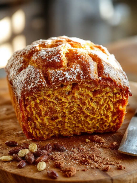 delicious homemade pumpkin bread