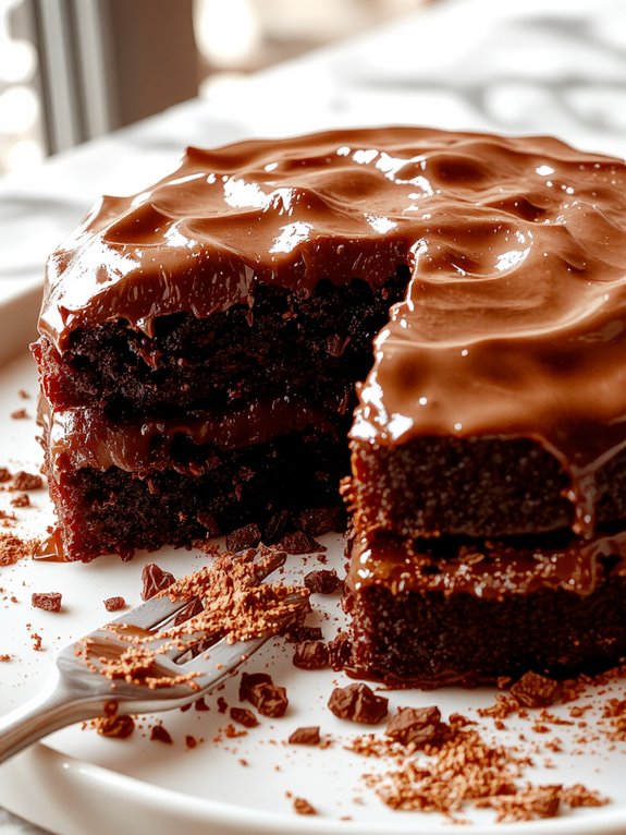The Best Homemade Chocolate Cake Recipe 3 bake cool frost decorate