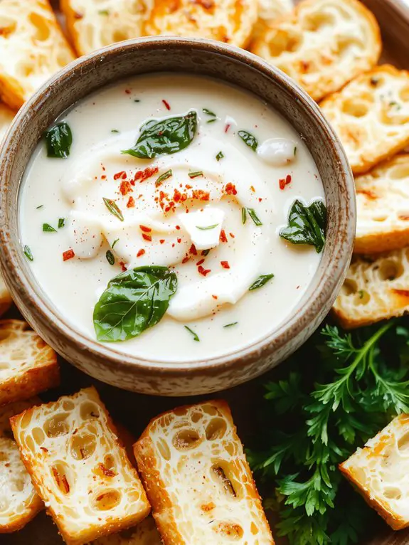 The Best Homemade Spinach Dip Recipe 3 cheesy golden crust achieved