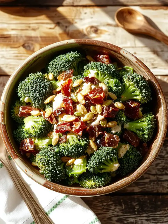 The Best Homemade Broccoli Salad Recipe 3 chill and enhance flavors