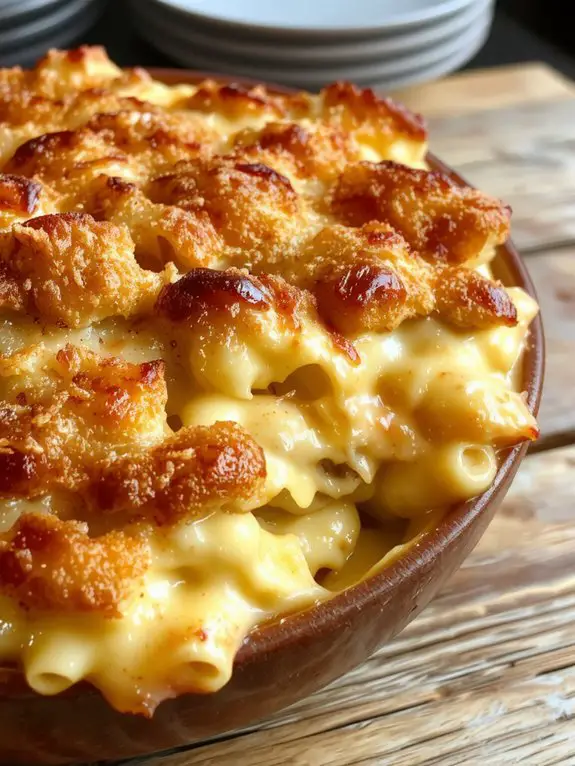 creamy baked cheese pasta