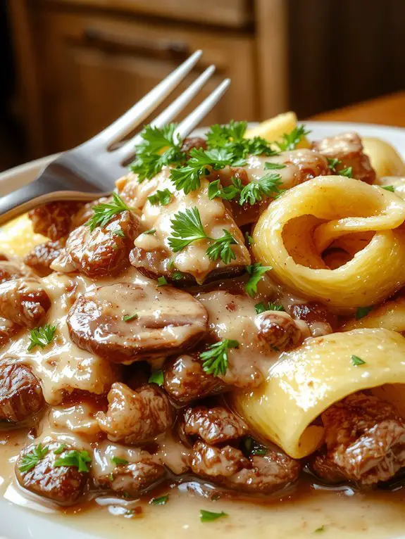 The Best Homemade Beef Stroganoff Recipe 3 creamy beef simmering perfection