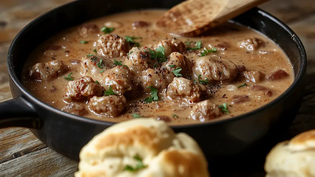The Best Homemade Sausage Gravy Recipe 2 creamy breakfast sausage gravy uug7j