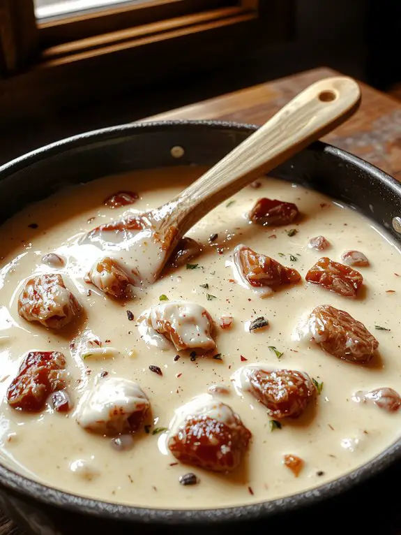 creamy breakfast sausage sauce