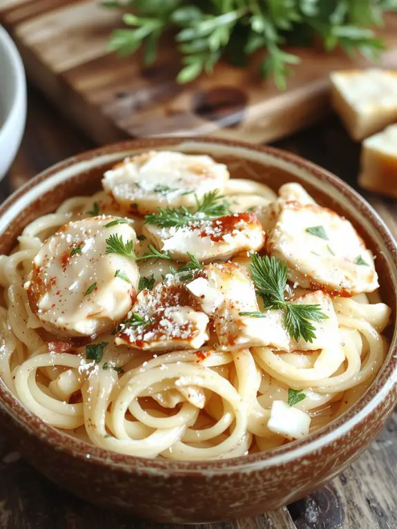 The Best Homemade Chicken Spaghetti Recipe 3 creamy cheesy chicken spaghetti