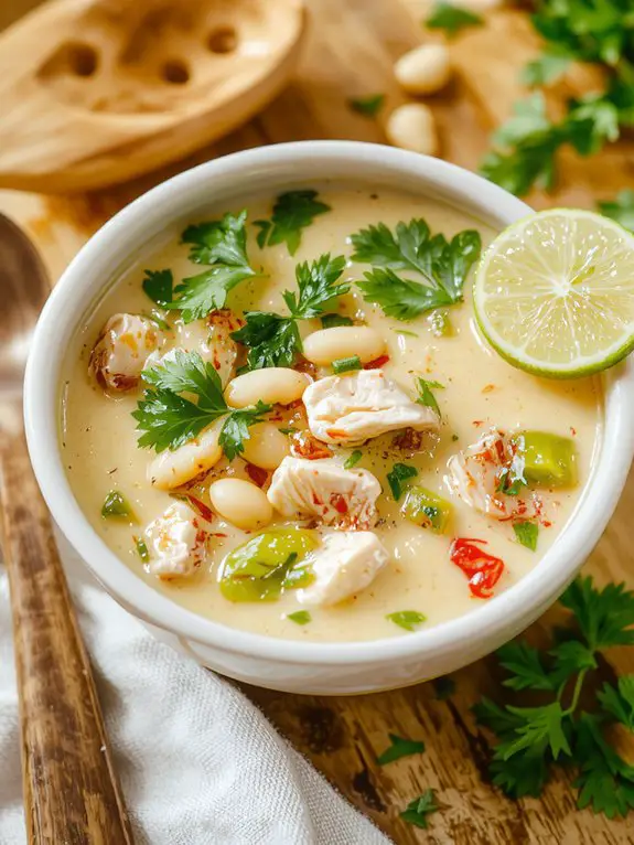 creamy chicken chili recipe