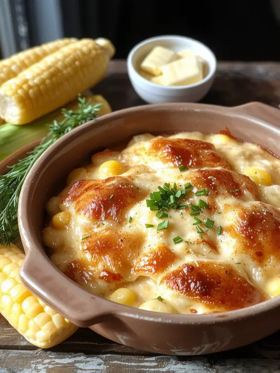 creamy corn bake dish