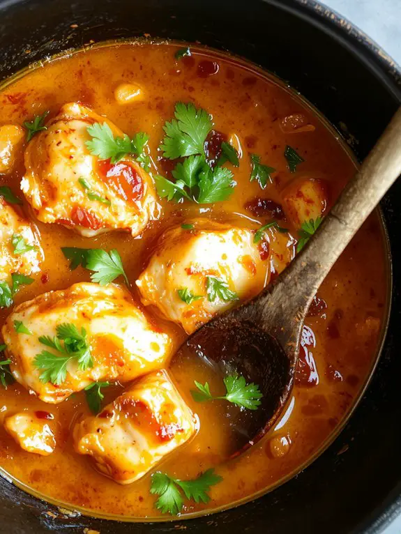creamy spiced chicken dish