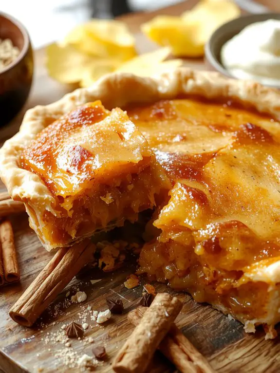 creamy spiced sweet dessert