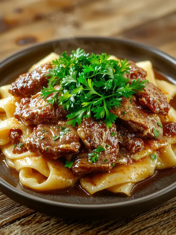 delicious creamy beef dish
