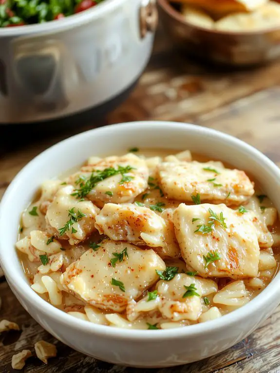 The Best Homemade Chicken and Rice Recipe 3 fluff adjust garnish rest