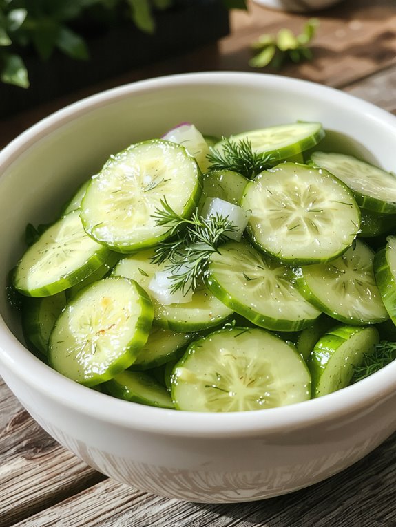 The Best Homemade Cucumber Salad Recipe 1 fresh summer cucumber delight