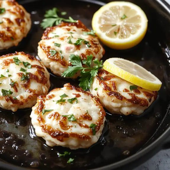 Lemon Butter Baked Cod 1 gently pan fry golden crab