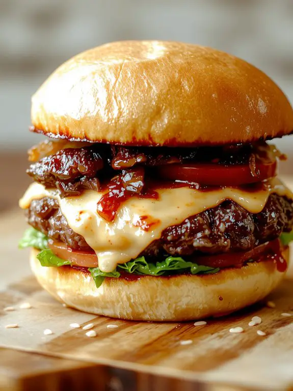 juicy homemade smash burgers