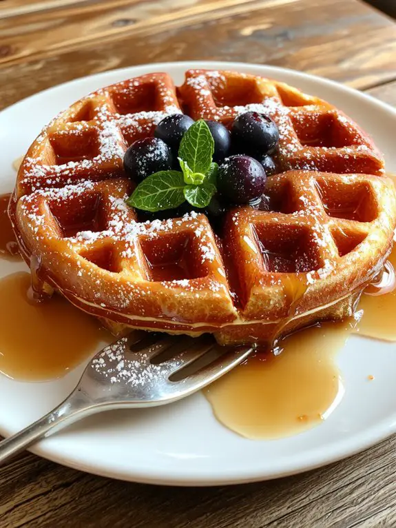 The Best Homemade Waffle Recipe 3 perfect crispy golden waffles
