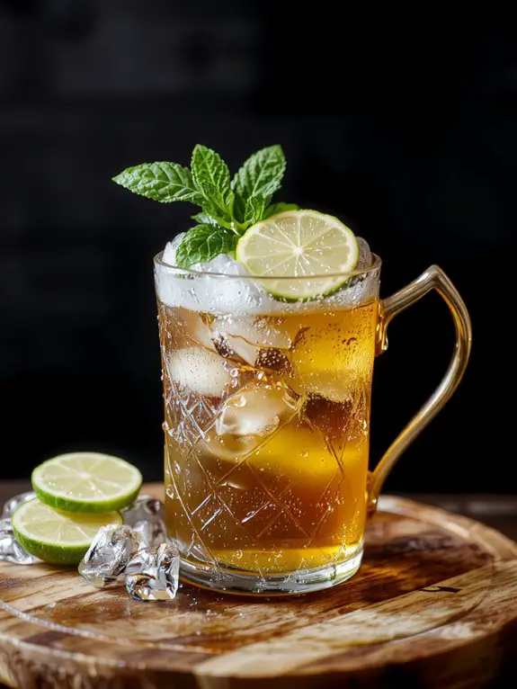 refreshing copper mug cocktail