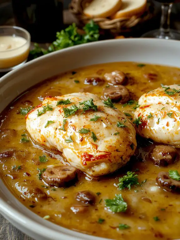 The Best Homemade Chicken Marsala Recipe 3 saut deglaze simmer serve