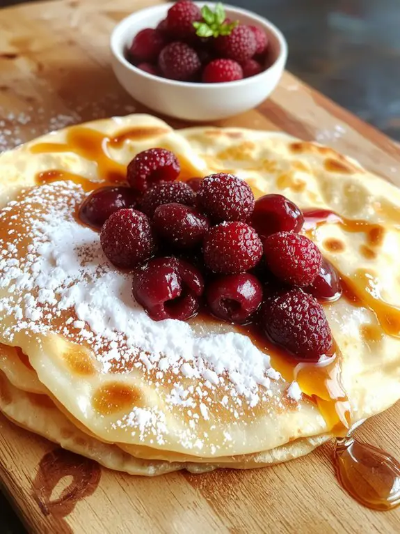 The Best Homemade Crepe Recipe 3 thin batter swirl cook
