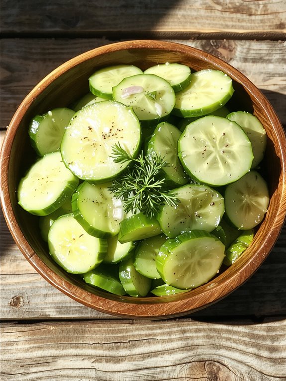 The Best Homemade Cucumber Salad Recipe 3 toss garnish dressing separately