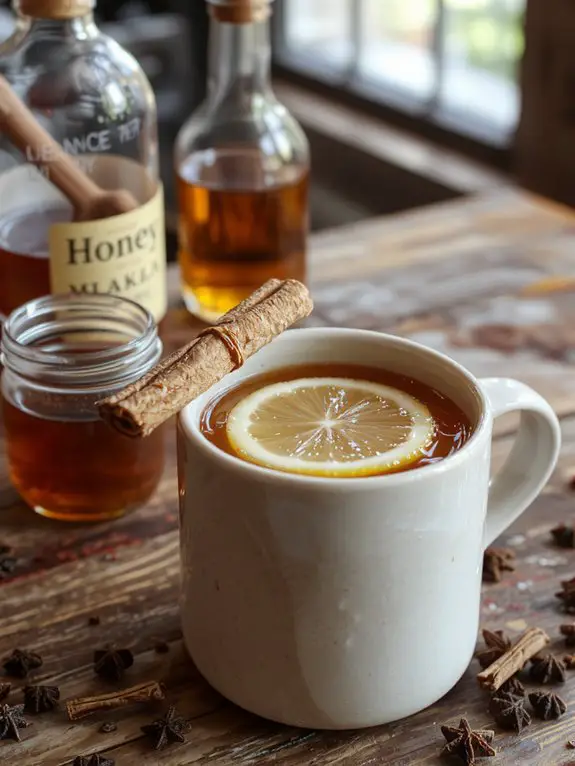 warm spiced whiskey drink