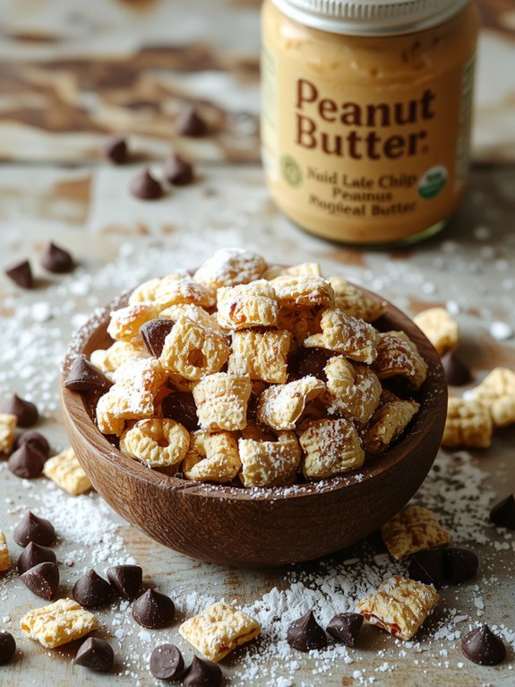 The Best Homemade Puppy Chow Recipe 3 chocolate coated cereal mix