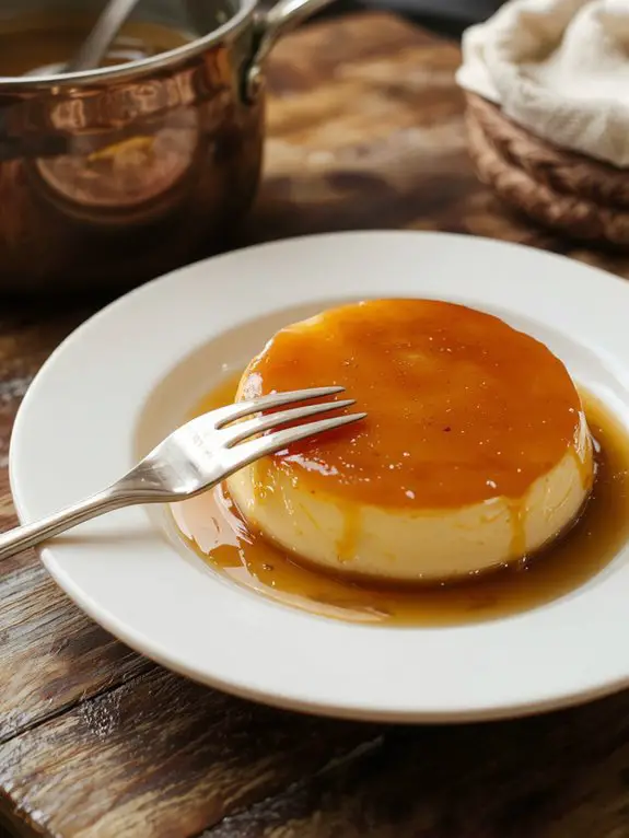 creamy caramel custard dessert