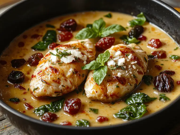 The Best Homemade Tuscan Chicken Recipe 2 creamy garlic herb chicken 03ccp