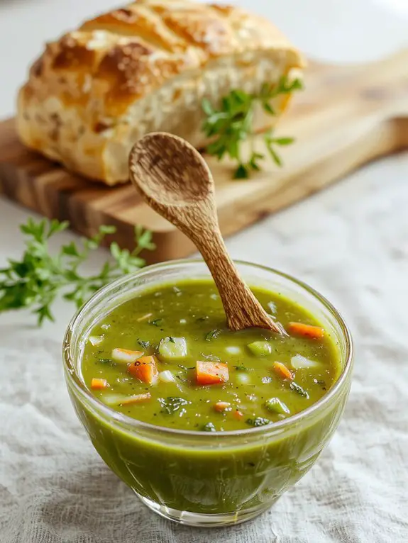 creamy pea soup