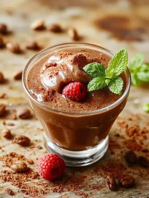 creamy rich chocolate dessert