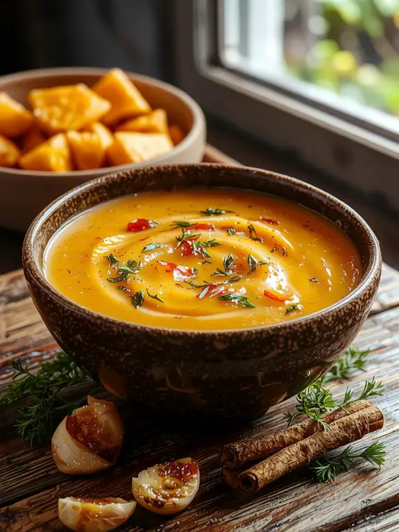 creamy seasonal vegetable soup