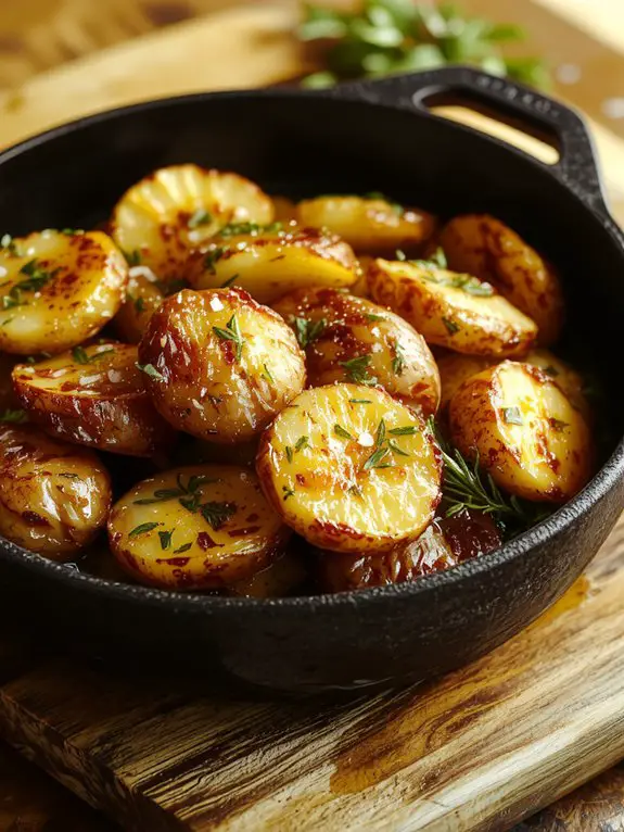 crispy golden spiced potatoes