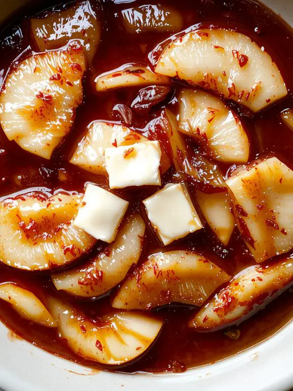 fresh spiced sweet apples
