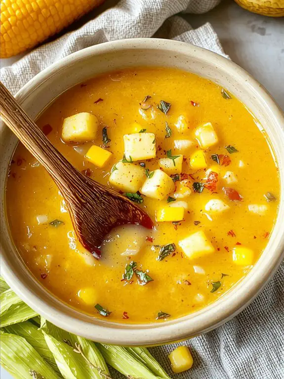 The Best Homemade Corn Chowder Recipe 3 garnish with toppings generously