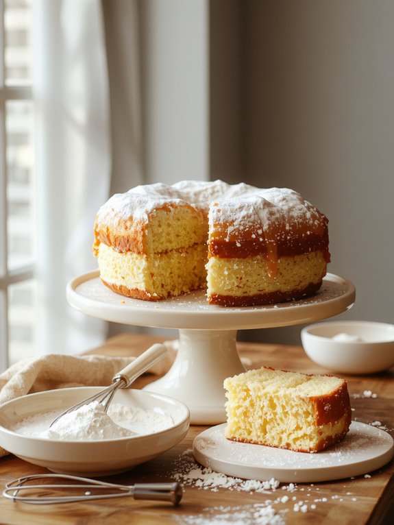 The Best Homemade Vanilla Cake Recipe 3 preheat cream mix bake