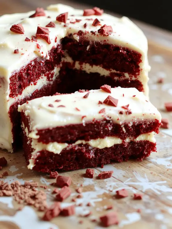 rich red velvet dessert