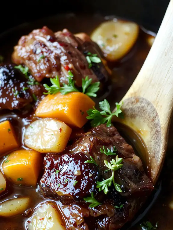 savory slow cooked beef