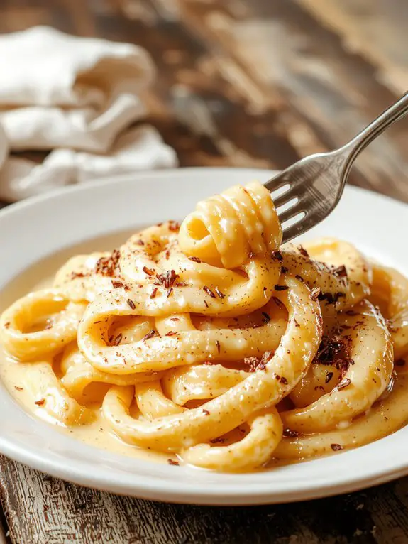 simple cheese pepper pasta
