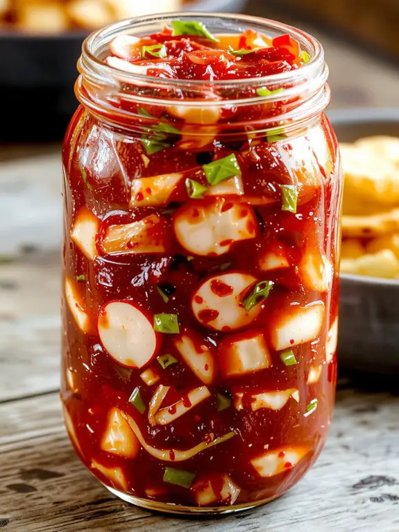 spicy fermented cabbage dish