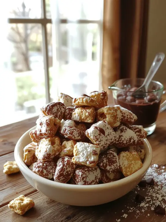 sweet puppy chow snacks