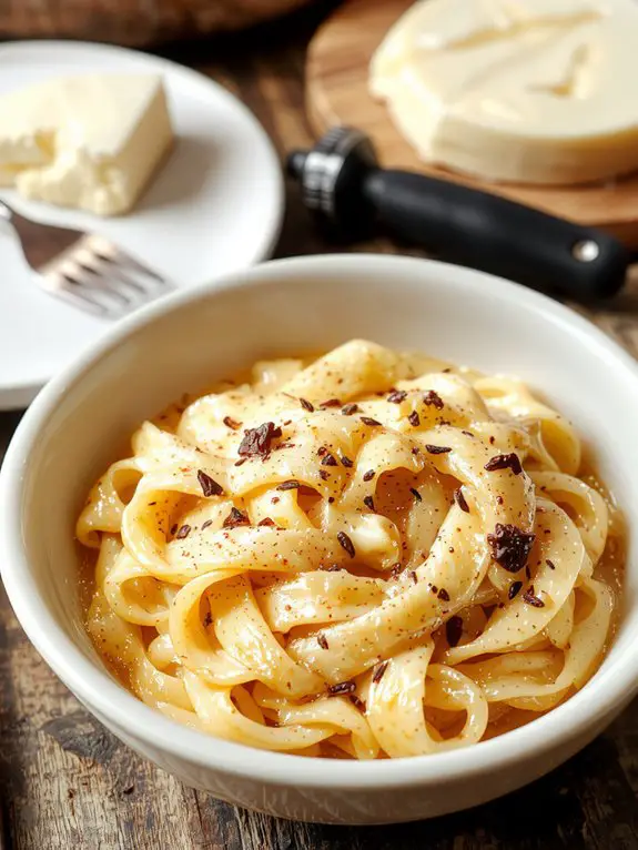 The Best Homemade Cacio E Pepe Recipe 3 toast toss grate serve