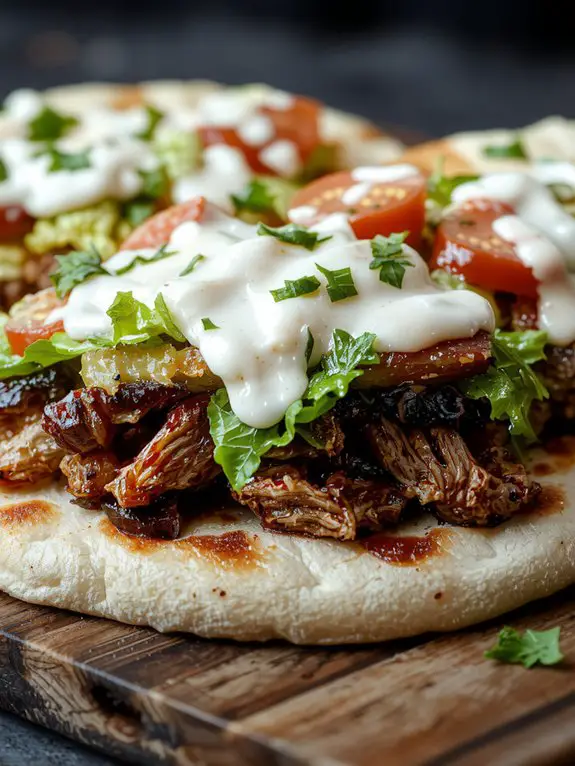 authentic greek meat sandwich